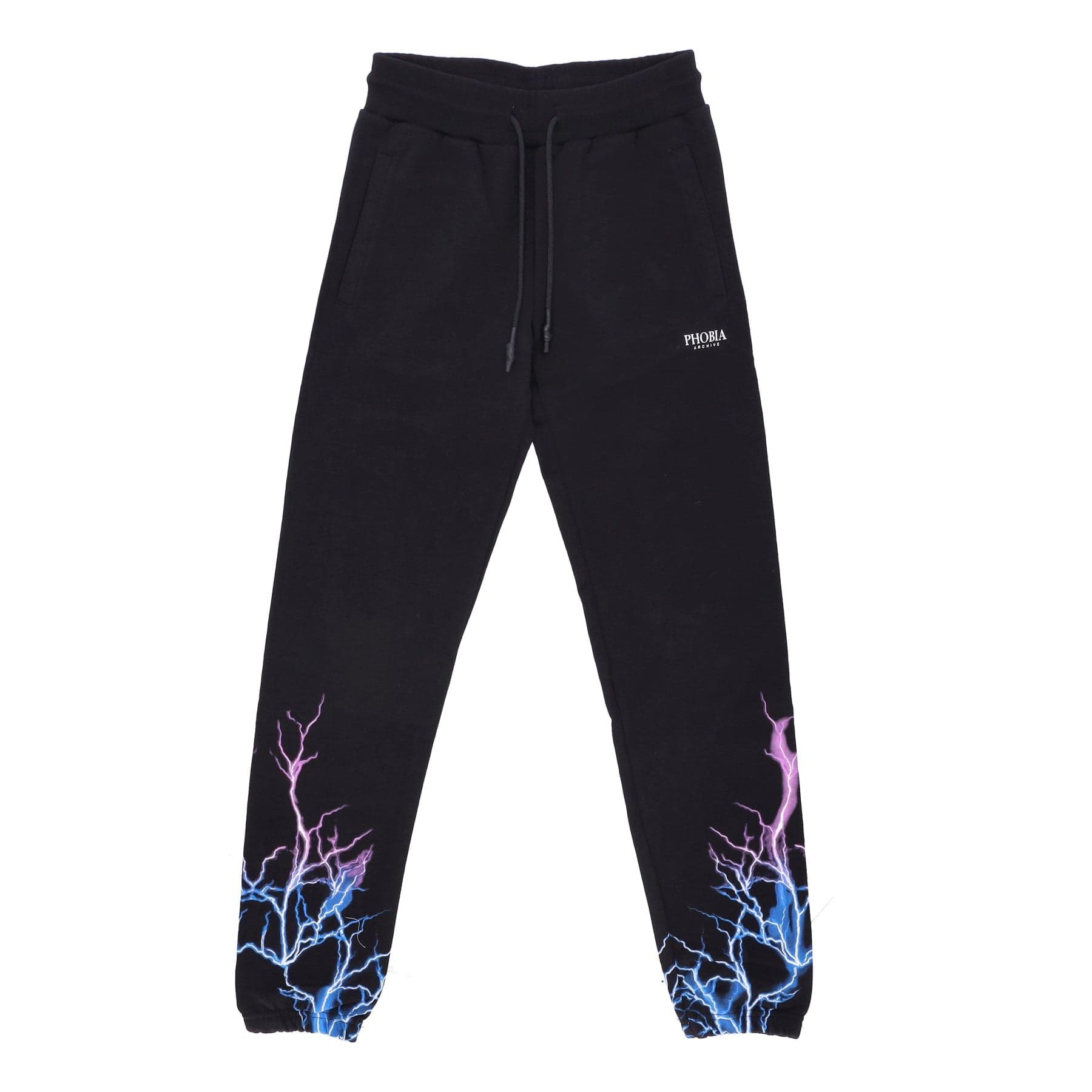 Pantalon de survetement leger pour hommes, pantalon Lightning noir/bleu/violet
