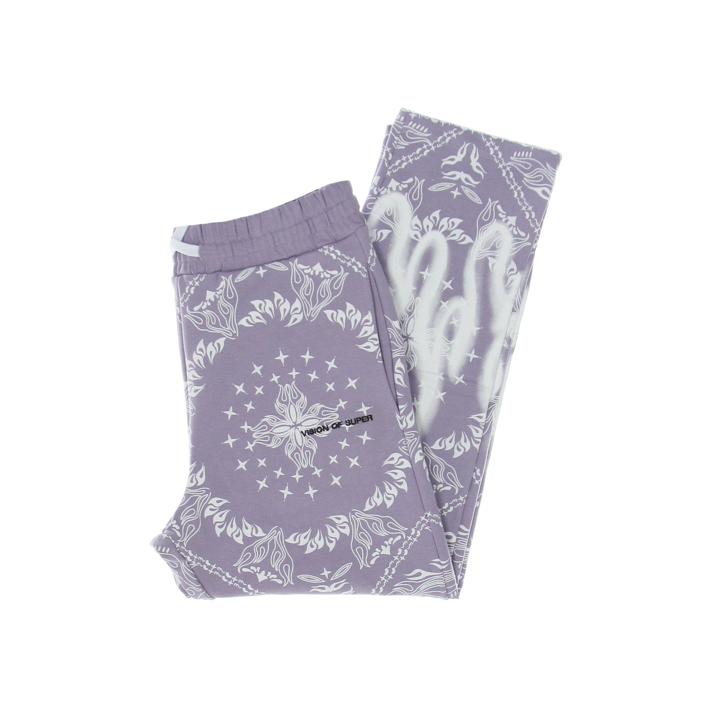 Pantalon De Survetement Leger Homme Pantalon Imprime Bandana Lilas