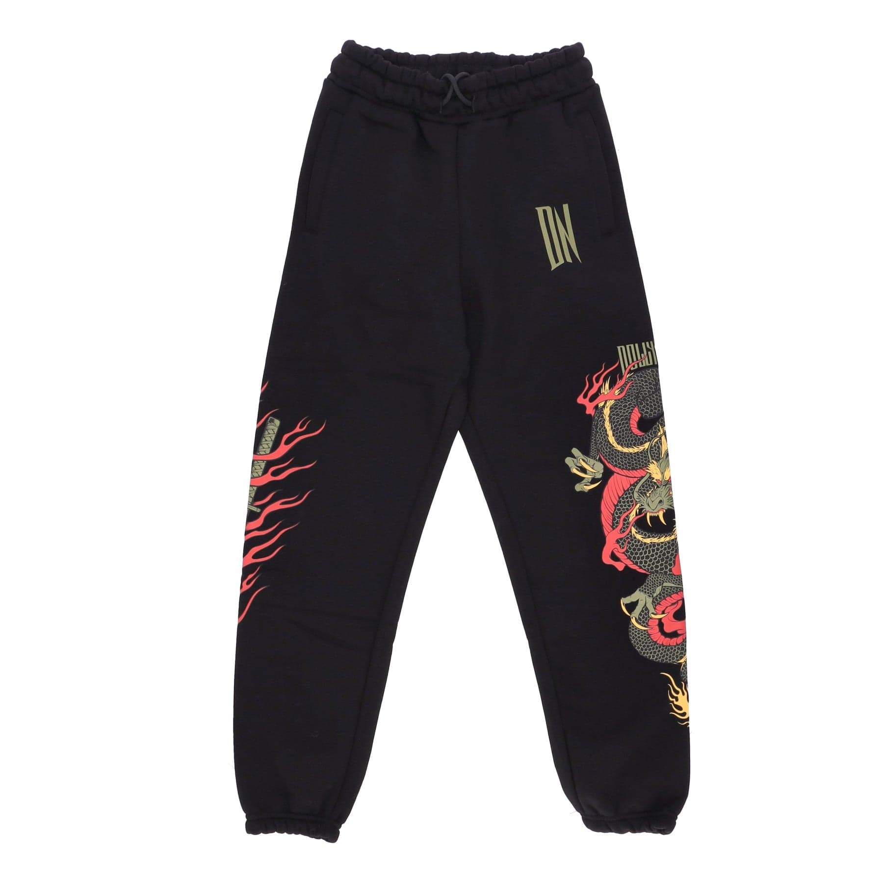Ryu Dragon Pantalon de survetement pour homme Noir