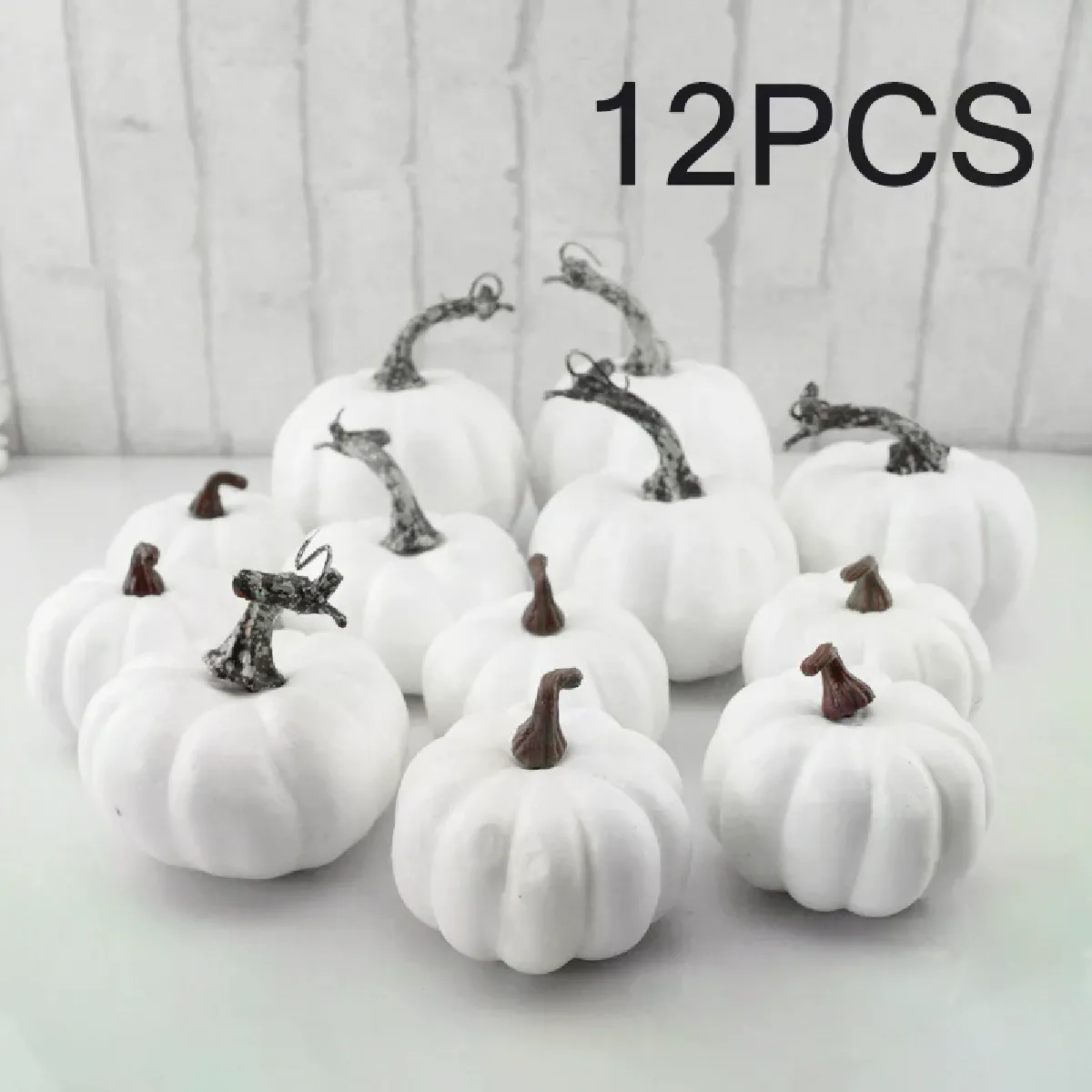 Citrouille déco Halloween - Blanc