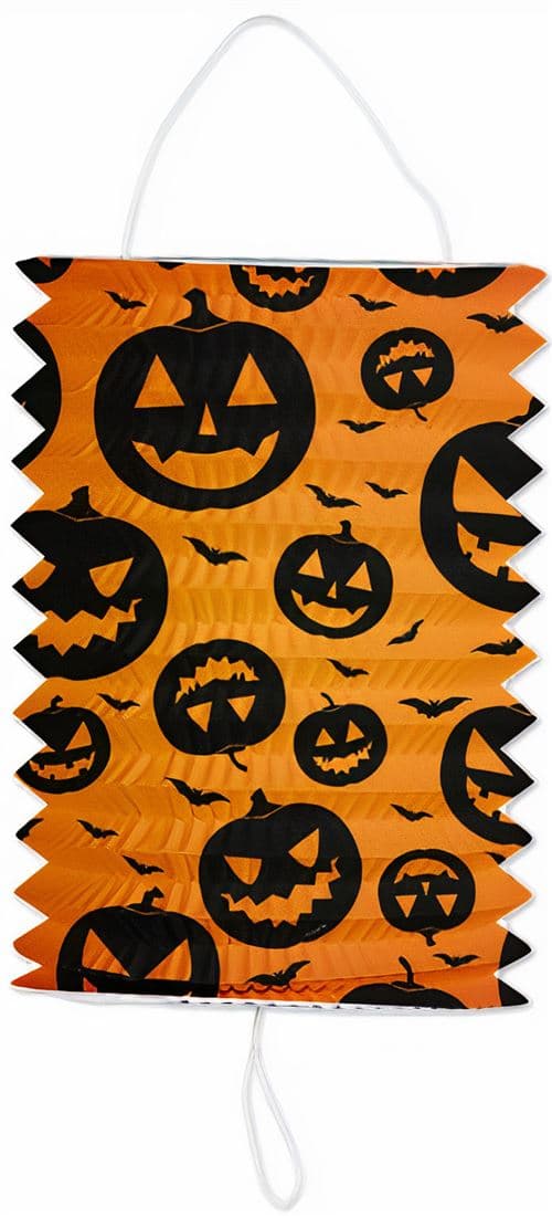 Verhaak citrouille Halloween 16 cm papier orange/noir